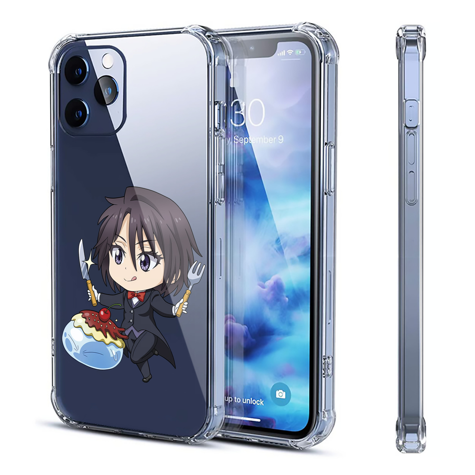 （画像用） 転スラ Regarding Reincarnated to Slime 【iPhone 12シリーズ対応】透明スマホケース（クリアソフトケース）